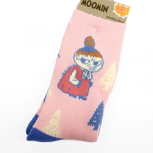 ぽっかぽかルームソックス /MOOMIN リトルミイと木　PK