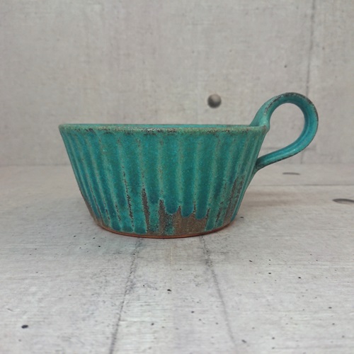 Shabby-turquoise　スープカップ