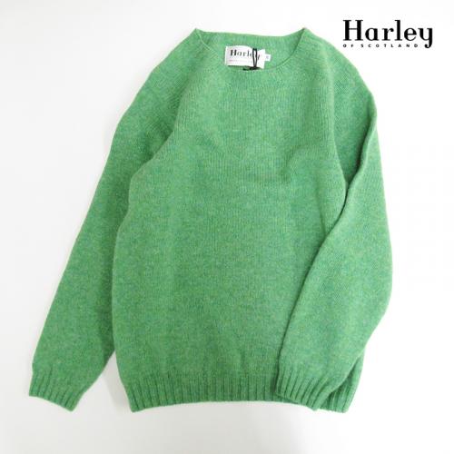 【限定】Harley of Scotland 　クルーニットプルオーバー　MINT LA