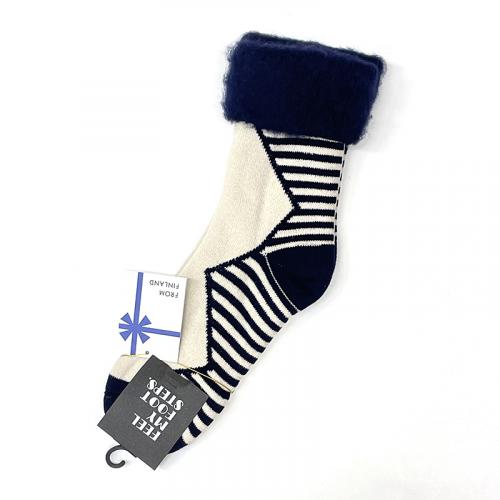 fulffy socks/MOUNTAIN*navy