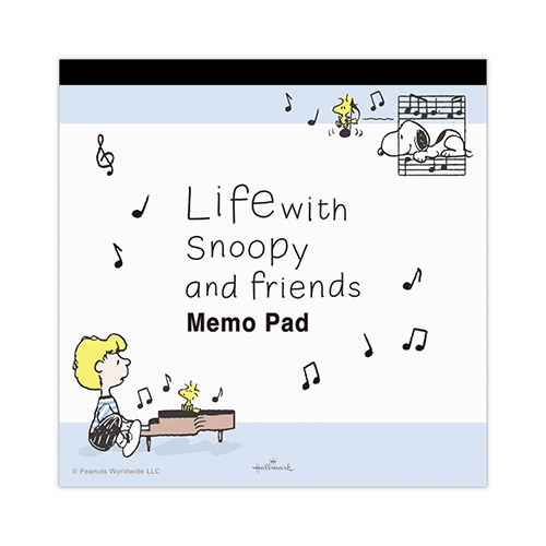 メモパッド/PEANUTS  SNLF ブルー