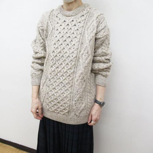 Aran Woolen Mills　クルーネックセーター　BE920