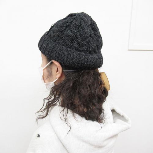 Aran Woolen Mills　ニット帽　CH921