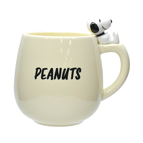 PEANUTS   MUG  WITH FIGURE /IVORY