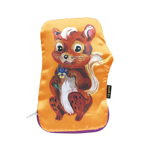 Nathalie Lete   Satin pouch   Squirrel