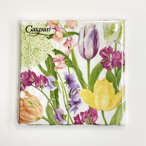 Caspari ペーパーナプキン Spring Flower Show