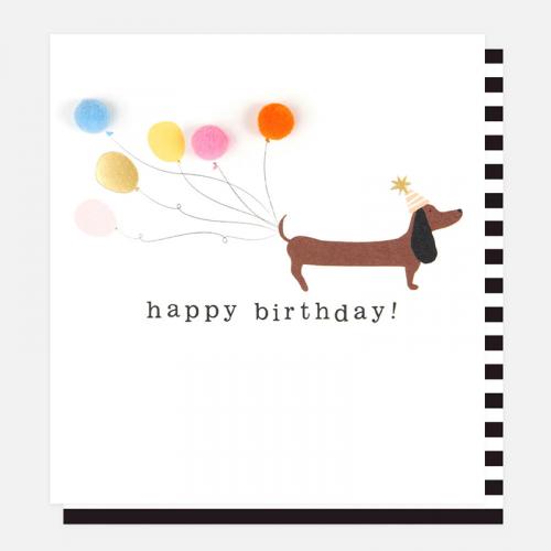 caroline gardner  Birthday Card  / Dachshund