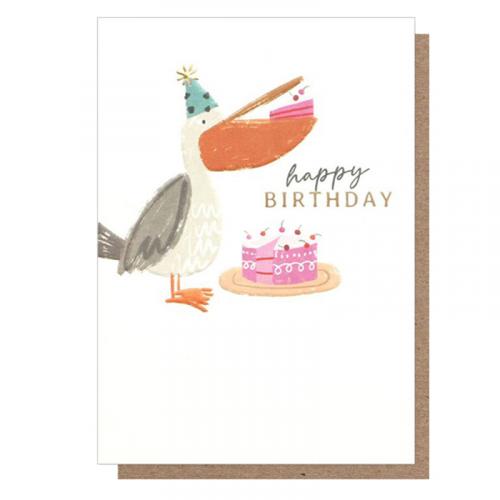 caroline gardner  Birthday Card   / Pelican