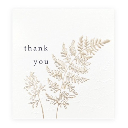 caroline gardner Thank you Card / Leaf Thank You