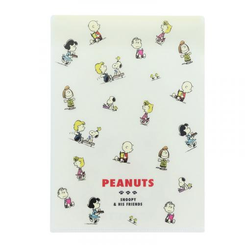 クリアファイルエンベロープ付 PN S&F /PEANUTS アイボリー