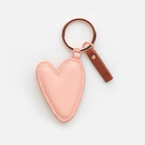 caroline gardner  Heart Keyring /Peach