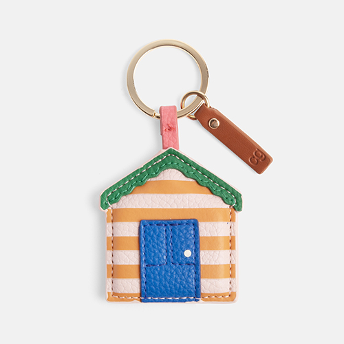 caroline gardner   Key Ring   Beach Hut