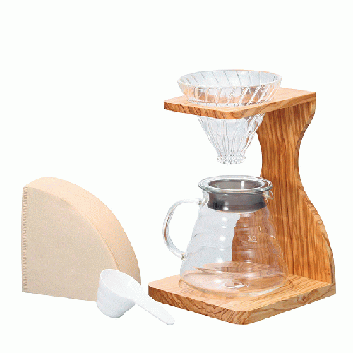 HARIO V60 オリーブウッドスタンドセット