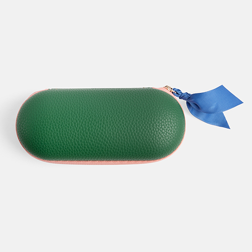 caroline gardner  Glasses Case   Green Zip Around