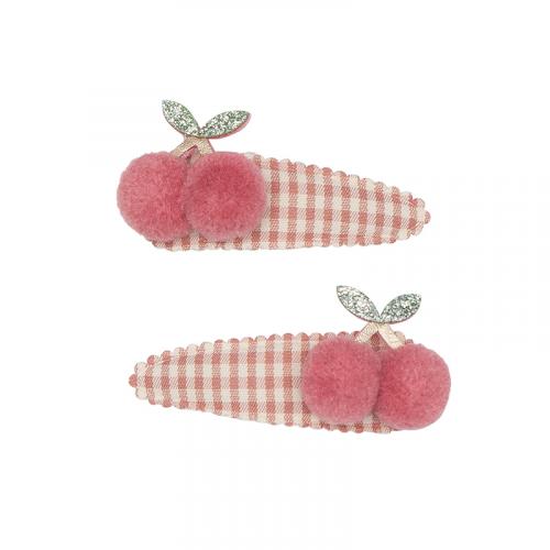 MIMI & LULA  Gingham cherry clips