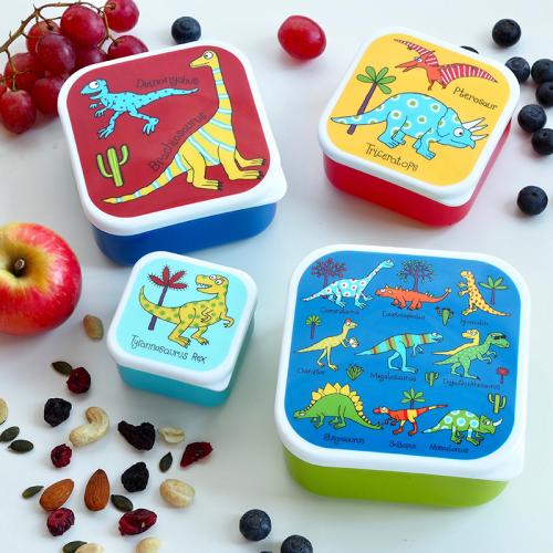 Tyrrell Kats  SNACK BOXES SET OF 4 / Dino