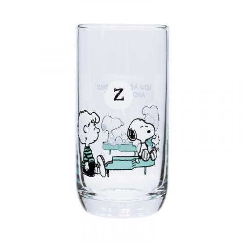 PEANUTS  GLASS    SN&SC/ GR