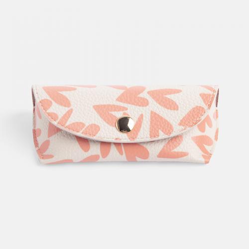 caroline gardner   Glasses Case  Coral Hearts