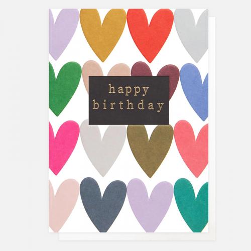 caroline gardner Birthday Card/Multi Coloured Heat