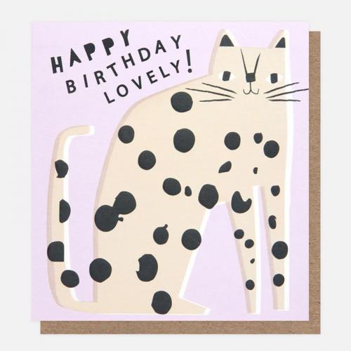 caroline gardner  Birthday Card /Spotty Cat