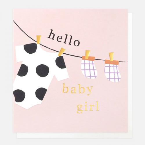 caroline gardner Greeting Card /Hello Baby Girl