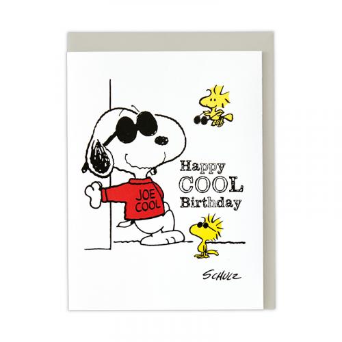 誕生お祝い立体カード /SNOOPY Joe Cool