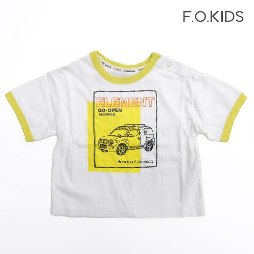 F.O.KIDS  HONDAコラボ 4色4柄Tシャツ YE  90cm