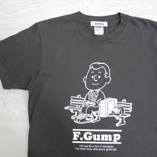 HOMMAGE　オマージュプリントTシャツ　F.GUMP/CH