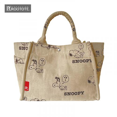 ROOTOTE   IP.デリ.ジャガード.Peanuts-8P /BEIGE