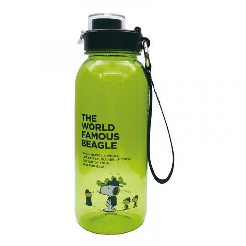 PEANUTS DRINK BOTTLE WITH STRAP(L)/BEAGKE SCOUT/GR