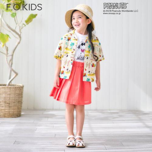 F.O.KIDS  PEANUTS ALOHA SHIRTS KN  100cm