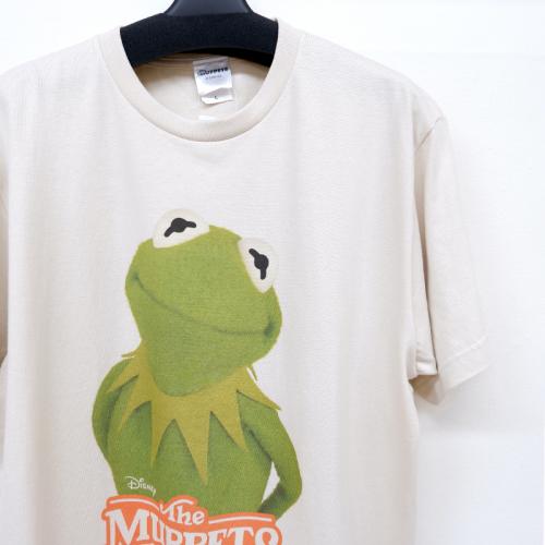 Tシャツ L  Disney THE MUPPETS /カーミット/ロゴ