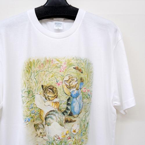 Tシャツ L  PEATER RABBIT /お花