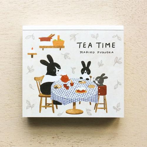 福岡麻利子　ブロックメモ　TEA TIME