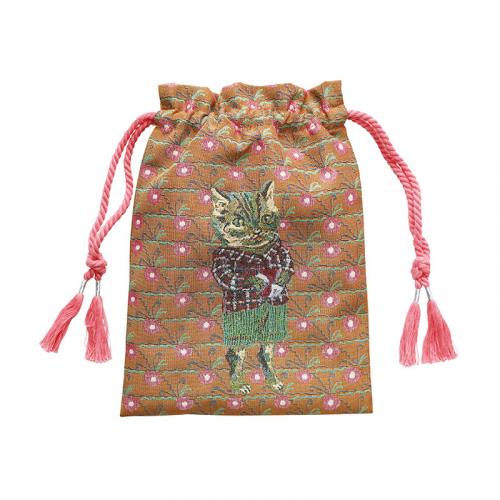 Nathalie Lete Drawstring bag  Tabby cat