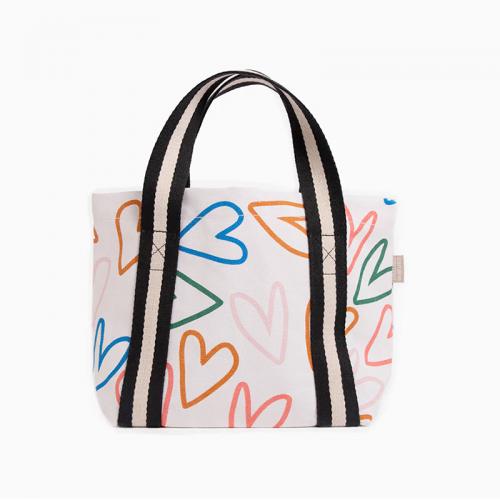 caroline gardner   Small Tote /Multi Outline Heart