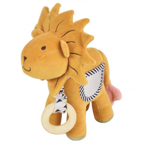 TIKIRI  Lion Activity Toy with Rubber Teether