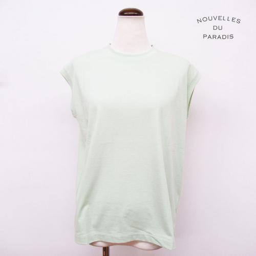 PARADIS　トロワ天竺フレンチTシャツ　Sage green37 【日本製】