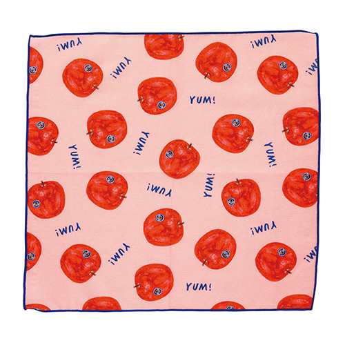 　Koike Fumi Handkerchief　Apple